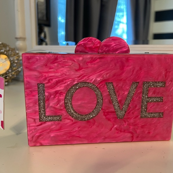 Bari Lynn LOVE Acrylic Clutch Bag - Picture 3 of 7